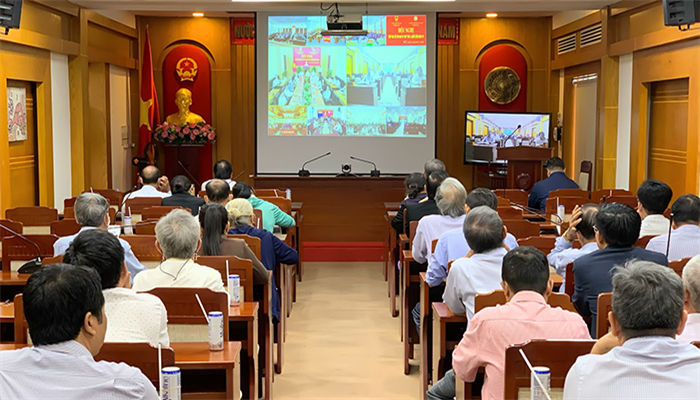  Đoàn đại biểu Quốc hội tỉnh Khánh Hòa tiếp xúc trực tuyến với cử tri thành phố Nha Trang sau kỳ họp thứ 4