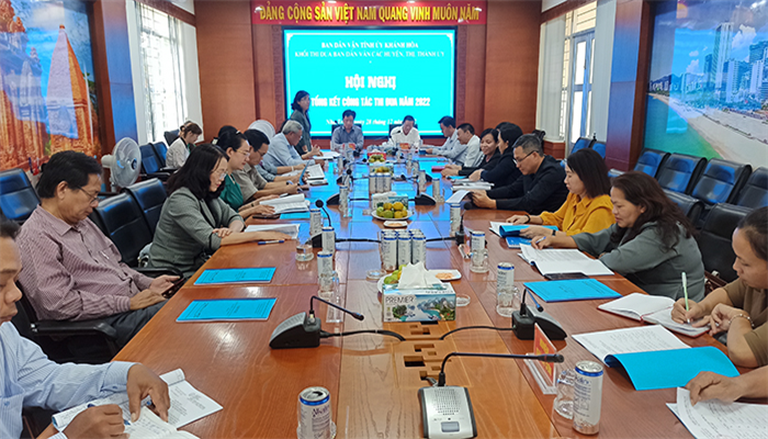  Khối thi đua Ban Dân vận các huyện, thị, thành ủy tỉnh Khánh Hòa tổ chức Hội nghị tổng kết công tác thi đua năm 2022