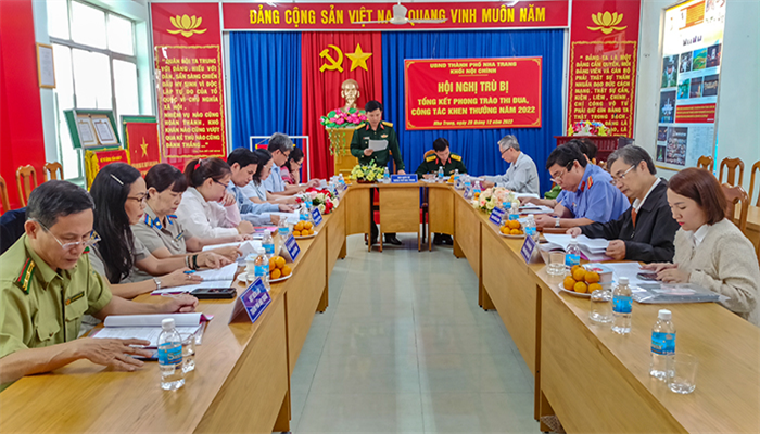  Khối Nội chính Tp. Nha Trang tổ chức Hội nghị trù bị tổng kết phong trào thi đua năm 2022