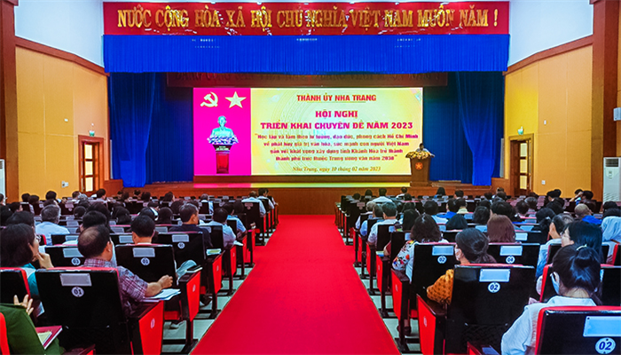  Nha Trang: Hội nghị triển khai Chuyên đề Học tập và làm theo tư tưởng, đạo đức, phong cách Hồ Chí Minh năm 2023